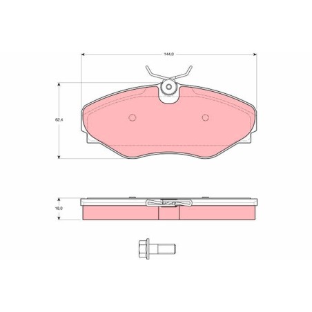 Plaquettes De Frein Avant Pour Renault Avantime Espace III 6025371662 6025372662