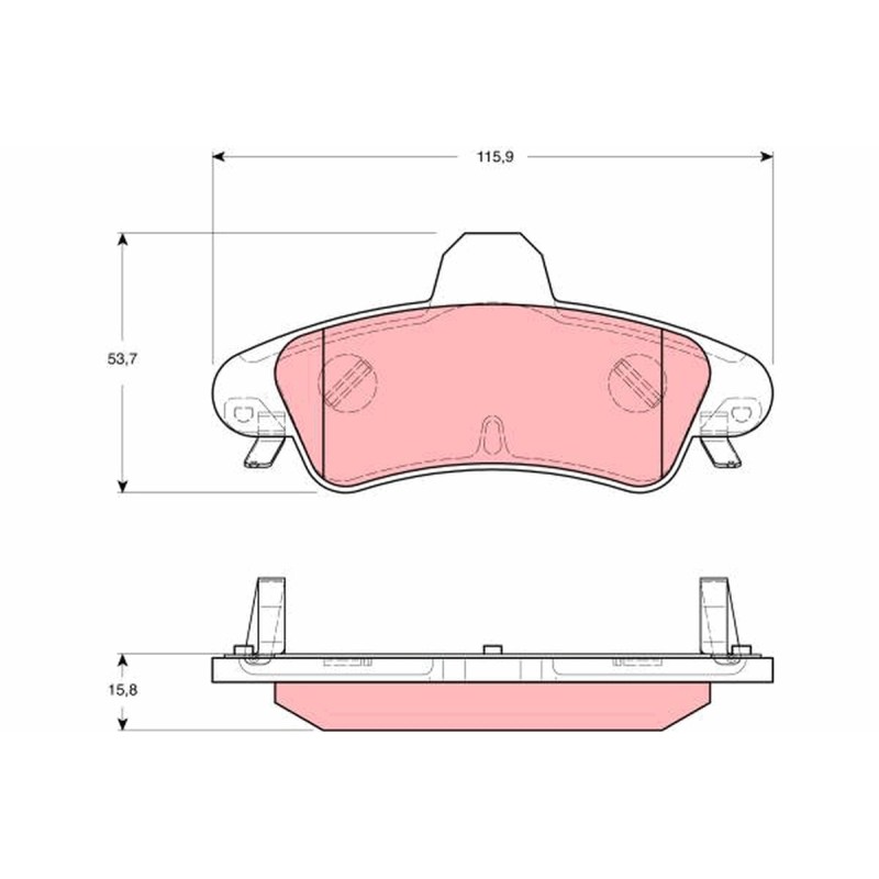 Plaquettes De Frein Arrière Pour Ford Cougar Mondeo I II 1088934 1089404