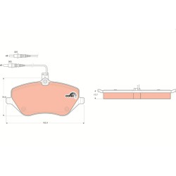 Plaquettes De Frein Avant Pour Peugeot 407 607 Citroën C5 III C6
