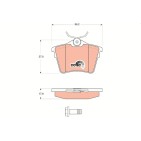 Plaquettes De Frein Arrière Pour Peugeot 407 607 Citroën C5 III