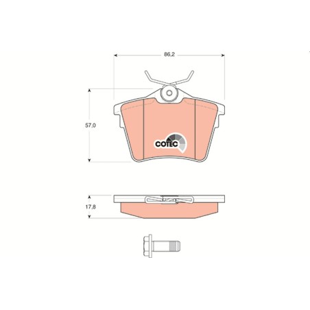 Plaquettes De Frein Arrière Pour Peugeot 407 607 Citroën C5 III