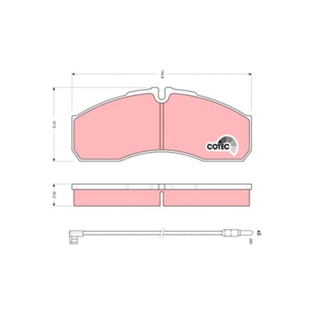 Plaquettes De Frein Avant Pour Renault Iveco Renault Trucks 5001844748 42536101