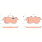 Plaquettes De Frein Avant Pour BMW Série 1 E81 E82 E87 E88 Mini Mini Clubman