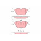 Plaquettes De Frein Avant Pour Daimler Daimler XJ Jaguar XJ XK8 Convertible