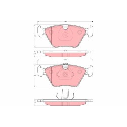 Plaquettes De Frein Avant Pour Daimler Daimler XJ Jaguar XJ XK8 Convertible