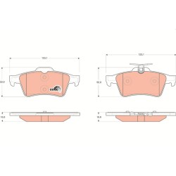 Plaquettes De Frein Arrière Pour Peugeot Renault Opel Ford 1647875980 15920556