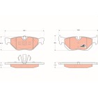 Plaquettes De Frein Avant Pour BMW E91 Série 1 E81 E82 E87 E88 3 E90 6773161