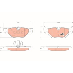Plaquettes De Frein Avant Pour BMW E91 Série 1 E81 E82 E87 E88 3 E90 6773161