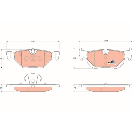 Plaquettes De Frein Avant Pour BMW E91 Série 1 E81 E82 E87 E88 3 E90 6773161