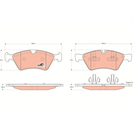 Plaquettes De Frein Avant Pour MERCEDES Classe E T-Model G GL M R