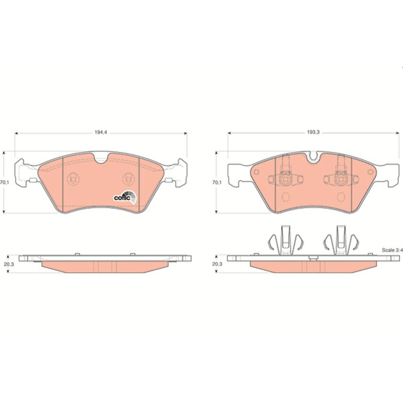 Plaquettes De Frein Avant Pour MERCEDES Classe E T-Model G GL M R