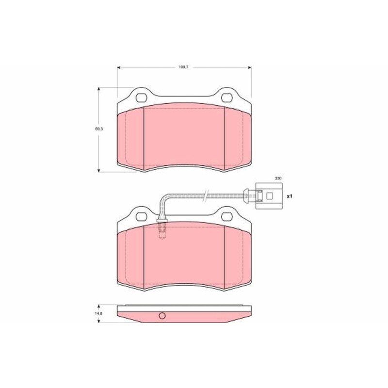 Plaquettes De Frein Avant Pour Seat Leon 1ML698151