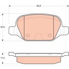 Plaquettes De Frein Arrière Pour Alfa Romeo 156 GT