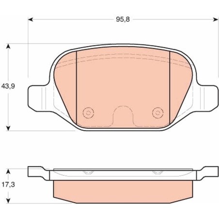 Plaquettes De Frein Arrière Pour Alfa Romeo 156 GT