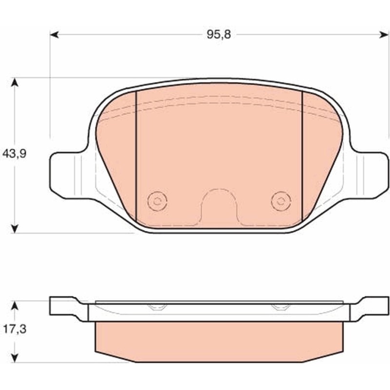 Plaquettes De Frein Arrière Pour Alfa Romeo 156 GT