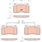 Plaquettes De Frein Avant Pour Alfa Romeo 159 Brera Giulietta - Spider Lancia