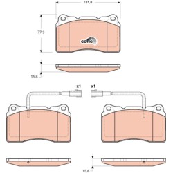 Plaquettes De Frein Avant Pour Alfa Romeo 159 Brera Giulietta - Spider Lancia