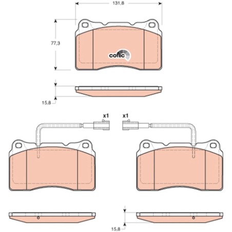 Plaquettes De Frein Avant Pour Alfa Romeo 159 Brera Giulietta - Spider Lancia