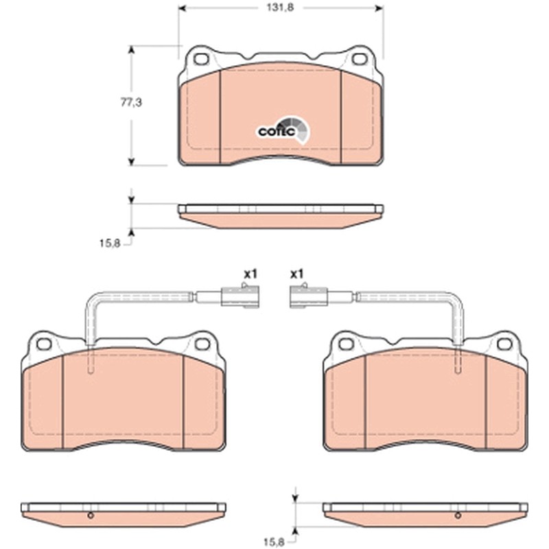 Plaquettes De Frein Avant Pour Alfa Romeo 159 Brera Giulietta - Spider Lancia