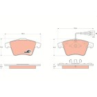 Plaquettes De Frein Avant Pour VW Touareg 7L6698151B