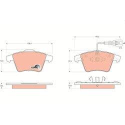 Plaquettes De Frein Avant Pour VW Touareg 7L6698151B