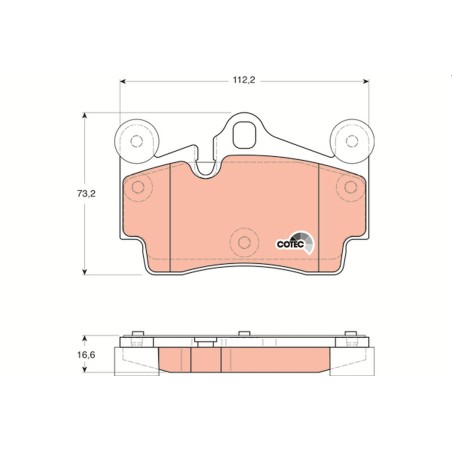 Plaquettes De Frein Arrière Pour VW Audi Q7 Porsche 7L0698451 95535293902