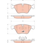 Plaquettes De Frein Avant Pour BMW Série 1 E81 E82 E87 E88 34116771972 6771972