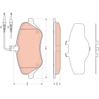 Plaquettes De Frein Avant Pour Peugeot 407 607 Citroën C5 III C6