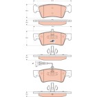 Plaquettes De Frein Arrière Pour VW Multivan V Touareg Transporter 7H8698451