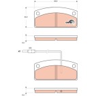 Plaquettes De Frein Avant Pour Aixam 400 500 Ligier Piaggio 0790710 6G065 6L065
