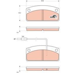 Plaquettes De Frein Avant Pour Aixam 400 500 Ligier Piaggio 0790710 6G065 6L065