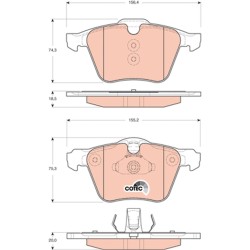 Plaquettes De Frein Avant Pour Ford MERCEDES Volvo 1405511 30793539 1423389