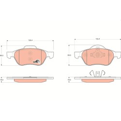 Plaquettes De Frein Avant Pour Renault Clio III Grand Scénic II 410601237R