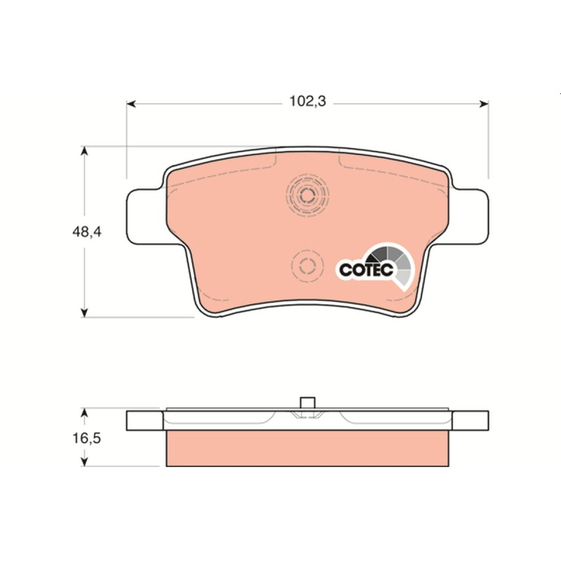 Plaquettes De Frein Arrière Pour Citroën C4 Picasso II 1611141080 1647873780