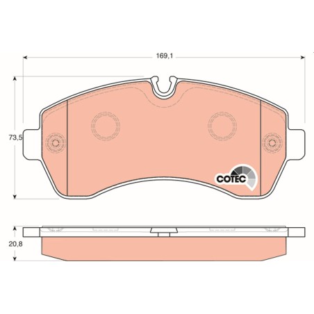 Plaquettes De Frein Avant Pour VW Crafter 30-50 MERCEDES Sprinter 2E0698151G