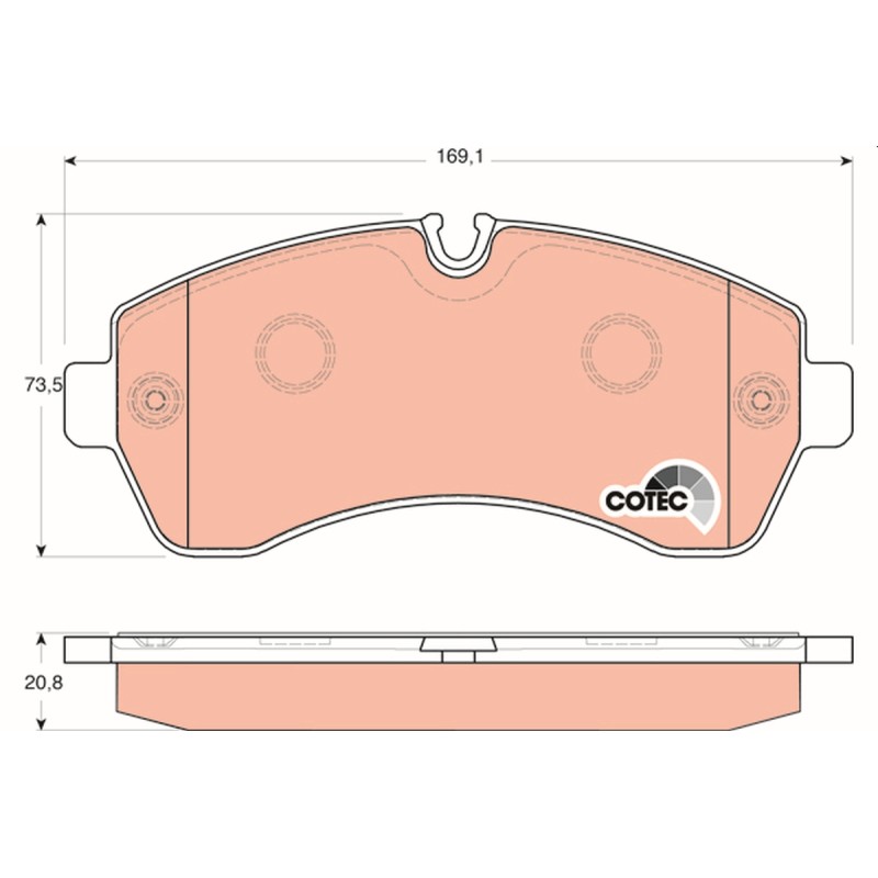 Plaquettes De Frein Avant Pour VW Crafter 30-50 MERCEDES Sprinter 2E0698151G
