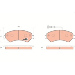 Plaquettes De Frein Avant Pour Peugeot Fiat Ducato Citroën 1607878980 71770042