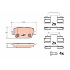 Plaquettes De Frein Arrière Pour Land Rover Freelander 2 Van Proton Exora
