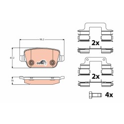 Plaquettes De Frein Arrière Pour Land Rover Freelander 2 Van Proton Exora