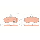 Plaquettes De Frein Avant Pour Peugeot Fiat Toyota Citroën 1673601380 71770048