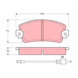 Plaquettes De Frein Avant Pour Alfa Romeo 33
