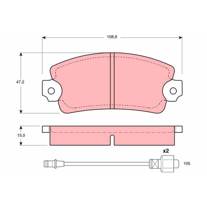 Plaquettes De Frein Avant Pour Alfa Romeo 33