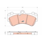 Plaquettes De Frein Avant Pour VW Touareg 7L0698151B 7L0698151D 7L0698151F
