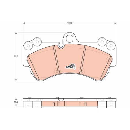 Plaquettes De Frein Avant Pour VW Touareg 7L0698151B 7L0698151D 7L0698151F
