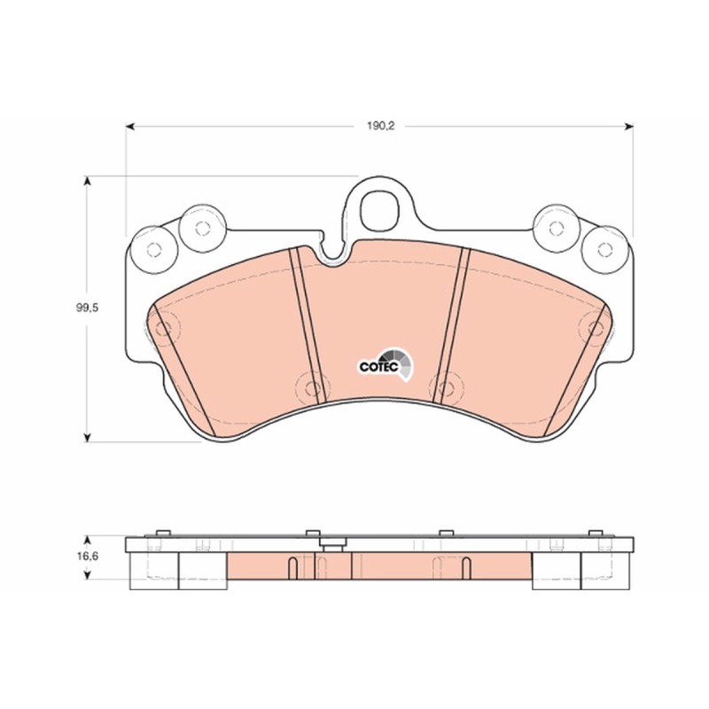 Plaquettes De Frein Avant Pour VW Touareg 7L0698151B 7L0698151D 7L0698151F