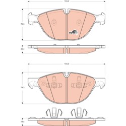 Plaquettes De Frein Avant Pour BMW X5 X6 34116778048 34116791514 6778048 6791514