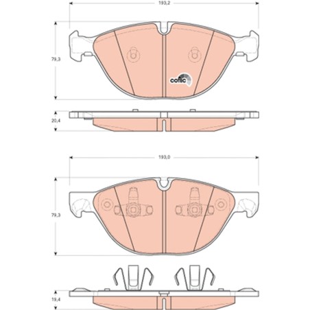 Plaquettes De Frein Avant Pour BMW X5 X6 34116778048 34116791514 6778048 6791514
