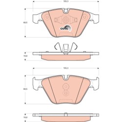 Plaquettes De Frein Avant Pour BMW Série 3 E90 E91 E92 E93 X1 34116780711