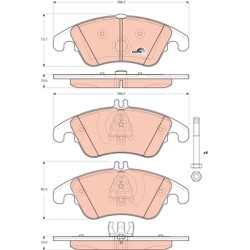 Plaquettes De Frein Avant Pour MERCEDES Classe C T-Model E CLS SLC SLK