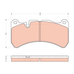 Plaquettes De Frein Avant Pour Maserati Ghibli III Quattroporte VI MERCEDES CLK